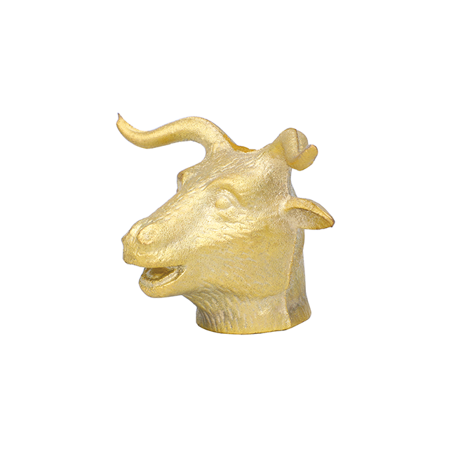 Decoración de ilustraciones de latón con cabeza de buey de fundición de precisión